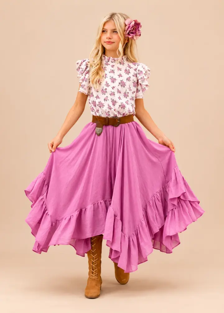 Isadora Top in Lilac Ditsy Floral
