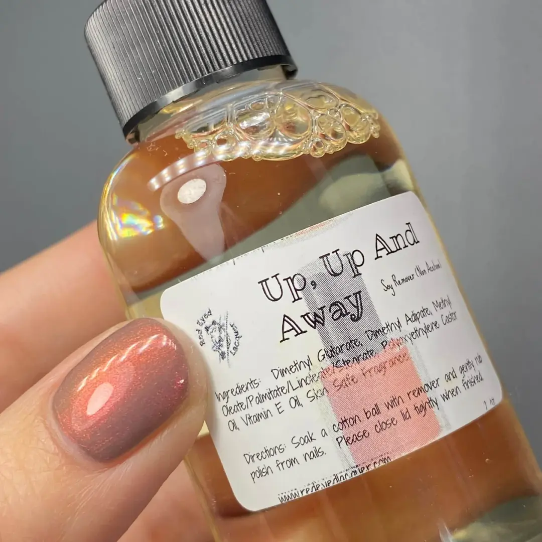 Red Eyed Lacquer: Up, Up And Away Soy Based Remover "Snickers" *CAPPED PRE-ORDER*