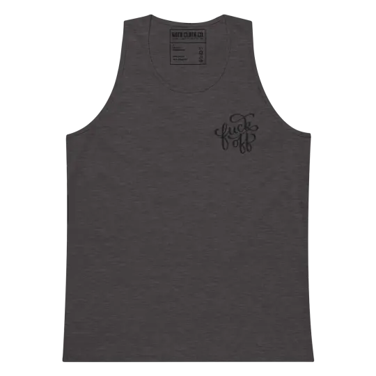 Fuck Off Embroidered Tank Top