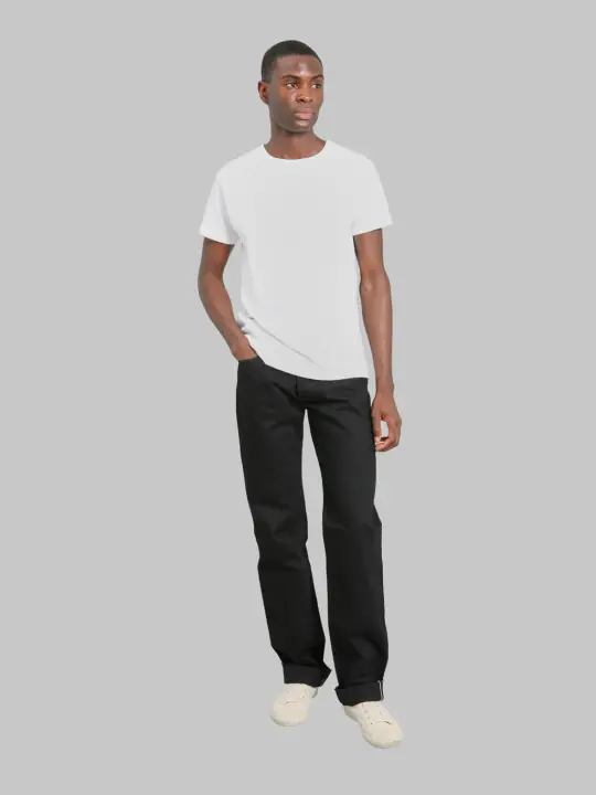 TCB Late S40´s WWII 14oz Regular Straight Jeans Black