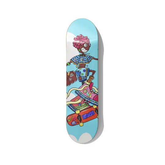 Reach the Sky Skateboard Wall Art by Citrus Rock