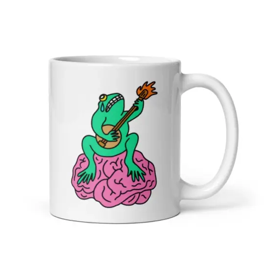 Brain frog mug