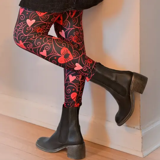 Web of Love Valentine Spider Web Exclusive Leggings