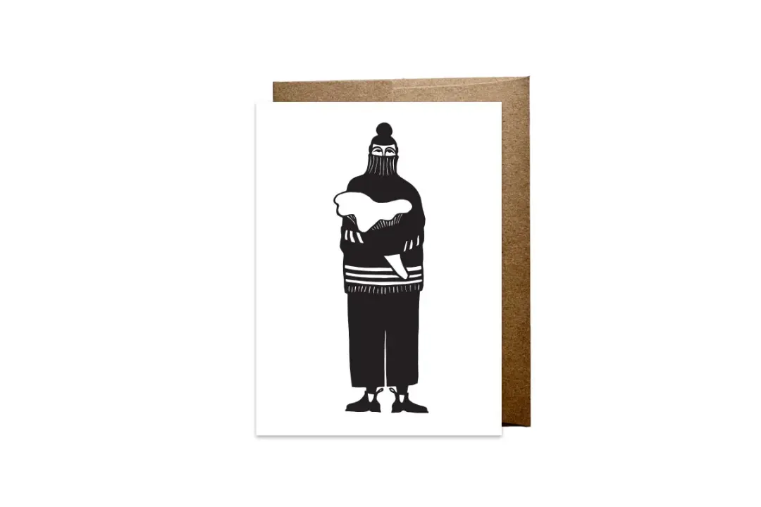 "Chanterelle Hug" card