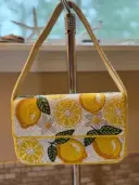 Handmade Beaded Bag - Lemons | Artisan Statement Piece