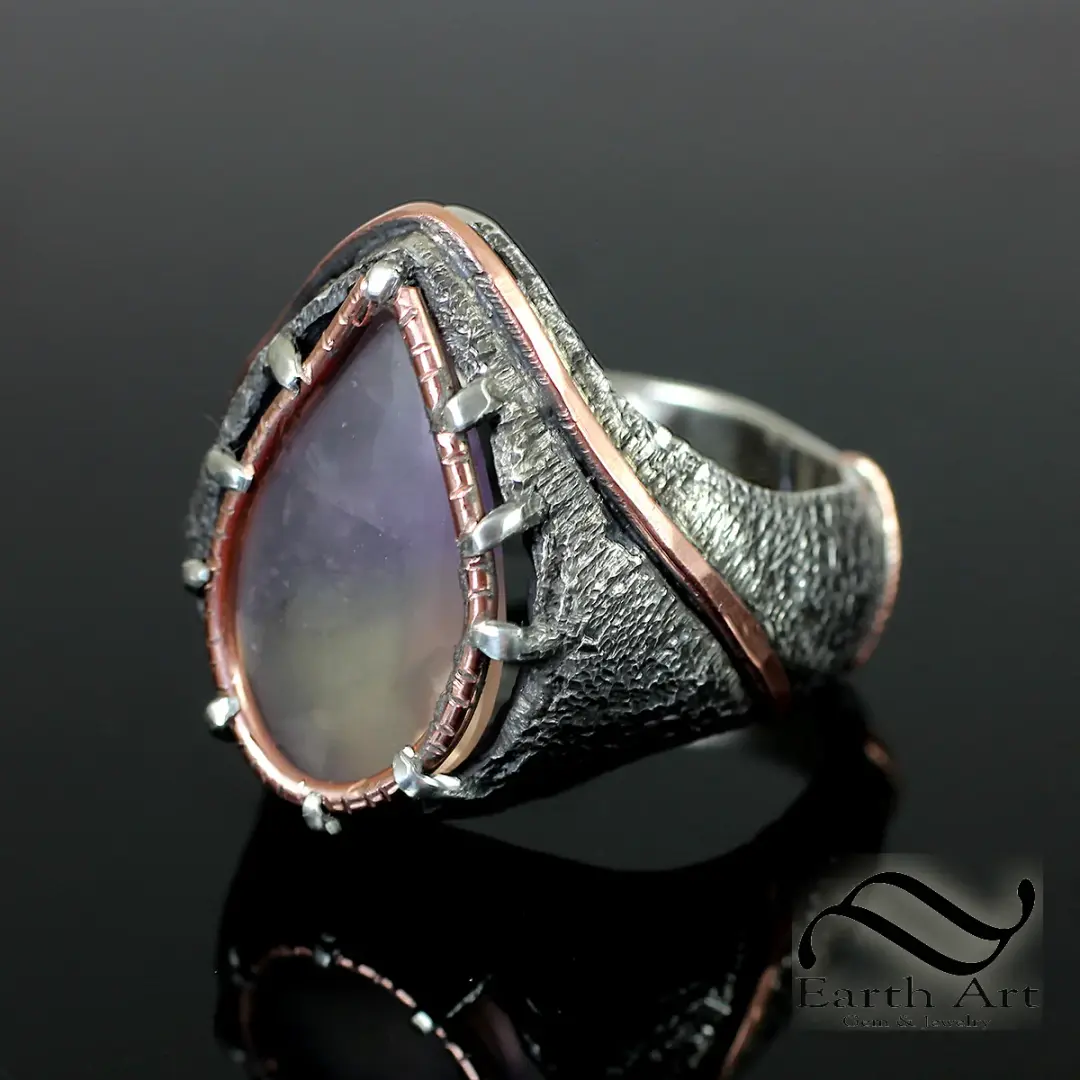 The Alchemist's Tear - Ametrine in Silver and Copper
