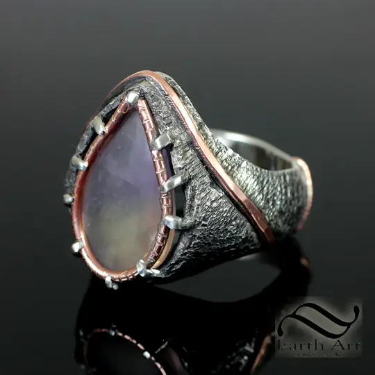 The Alchemist's Tear - Ametrine in Silver and Copper