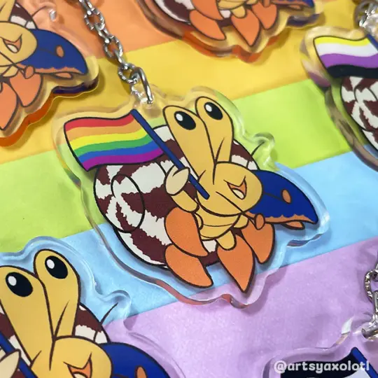 Blue Acrylic LGBTQ+ Pride Charms