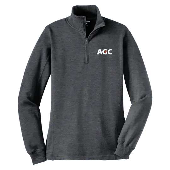 AGC LST253 Ladies 1/4 Zip Sweatshirt