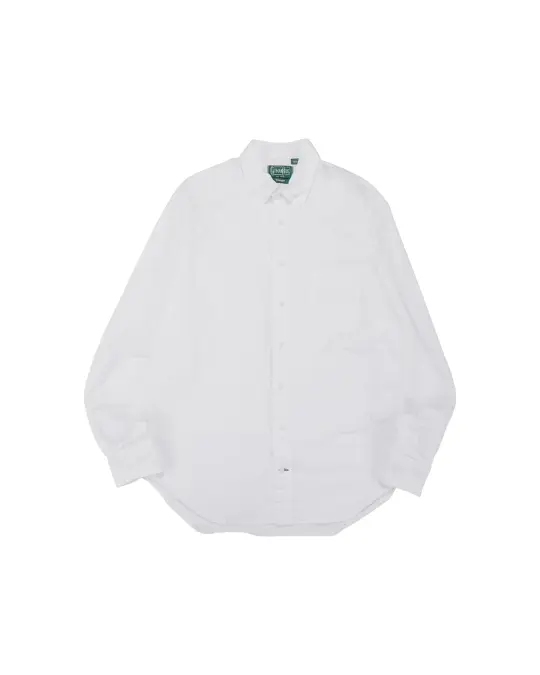 Gitman Vintage Bros. USA Woven 4.5oz White Poplin Shirt