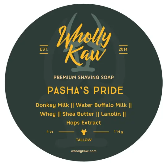 Pasha's Pride Tobacco Shaving Soap, Tallow/Vegan