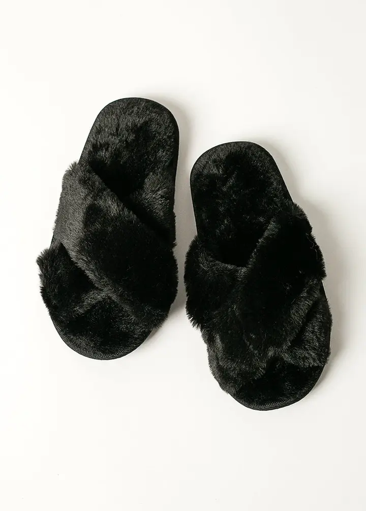 Prisca Slippers in Black