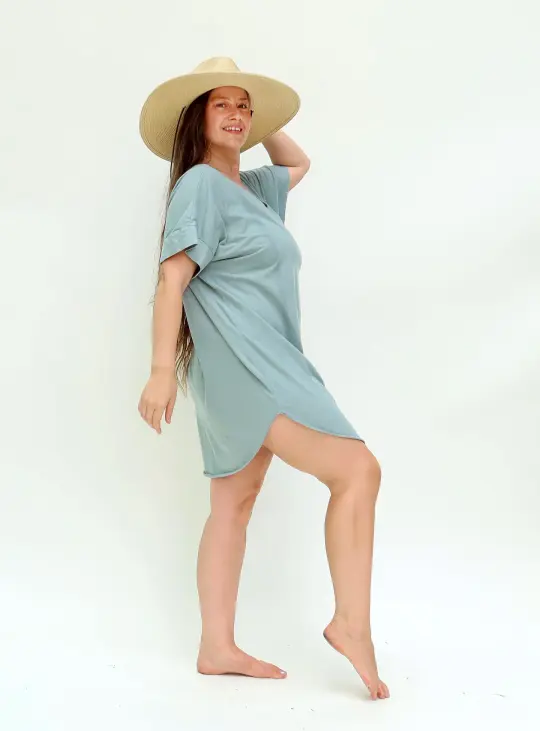 Everyday Magnolia Bloom Short Kaftan