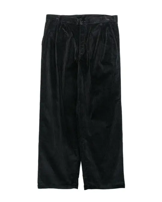 The Real McCoy's MP25105 Double-Pleat Corduroy Trousers Black