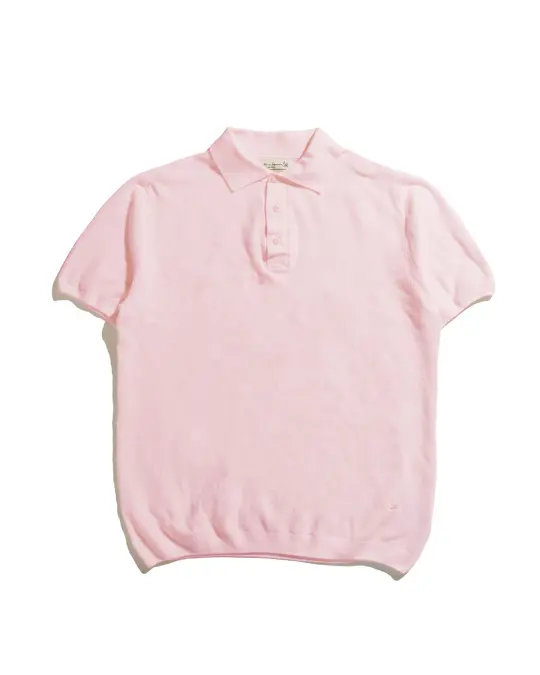 Merz B. Schwanen KPLP02 Knitted Polo Dusted Pink