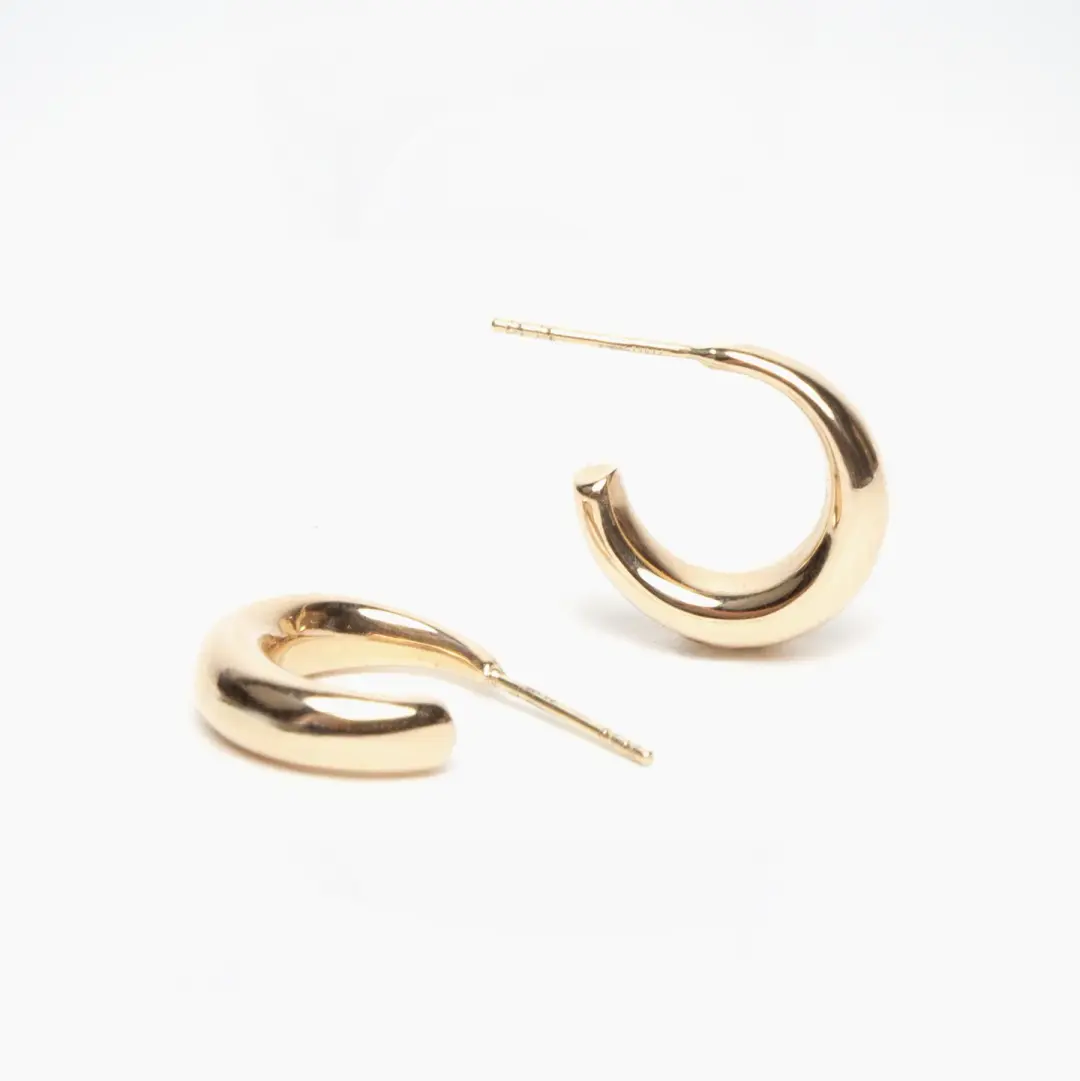 Small Tapered Hoop Earrings
