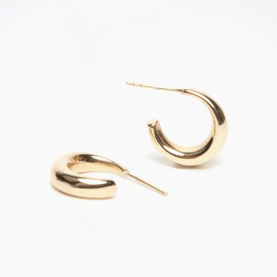 Small Tapered Hoop Earrings