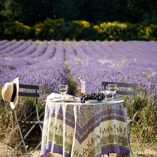 Couleur Nature Lavender Purple | French Tablecloth