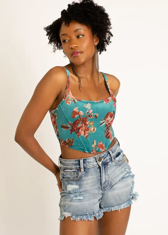 Journee Top in Aegean Ikat