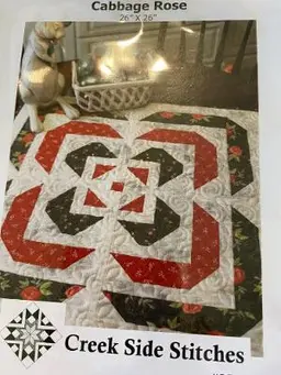 Cabbage Rose Table Topper
