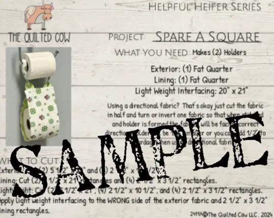 Helpful Heifer Spare A Square