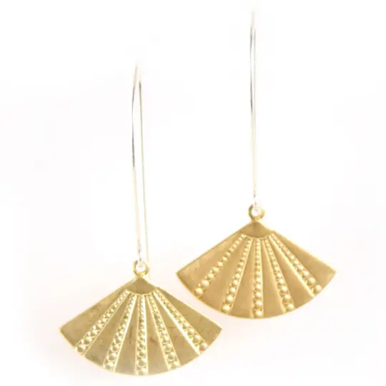 Cutesy Deco Fan earrings