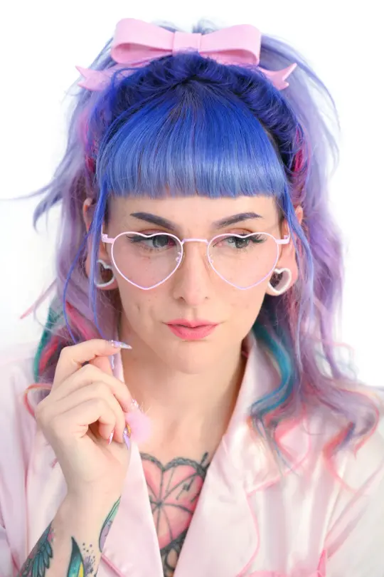Venus Heart Glasses - Pink