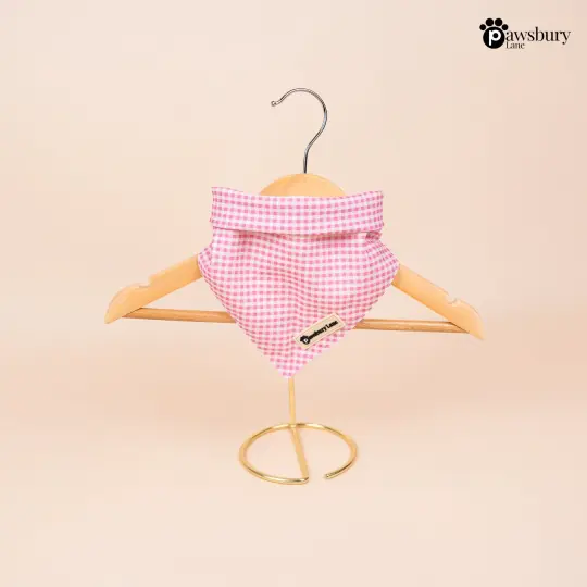Pink Gingham - Bandana