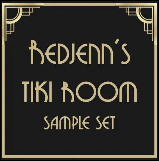 Redjenn's Tiki Room '21 - Sample Set (4)