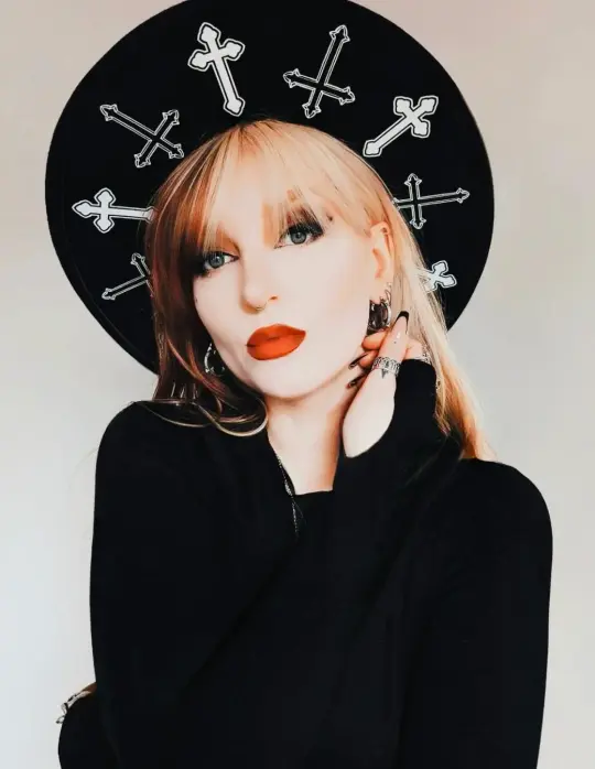 Crosses Vegan Felt XL Wide Brim Hat