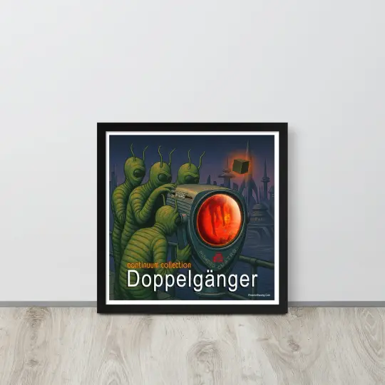 👁 Doppelgänger No. 4: Collectible Sci-Fi Framed Print 👁