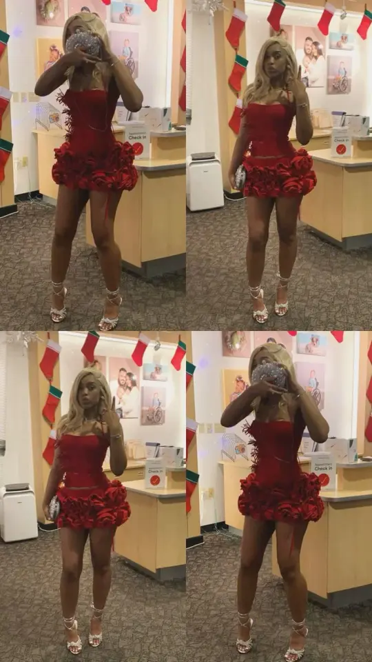 Elegant Red A-Line Halter Ruffled Mini Summer Dress with Flower-shaped Hem Homecoming Dress RS229