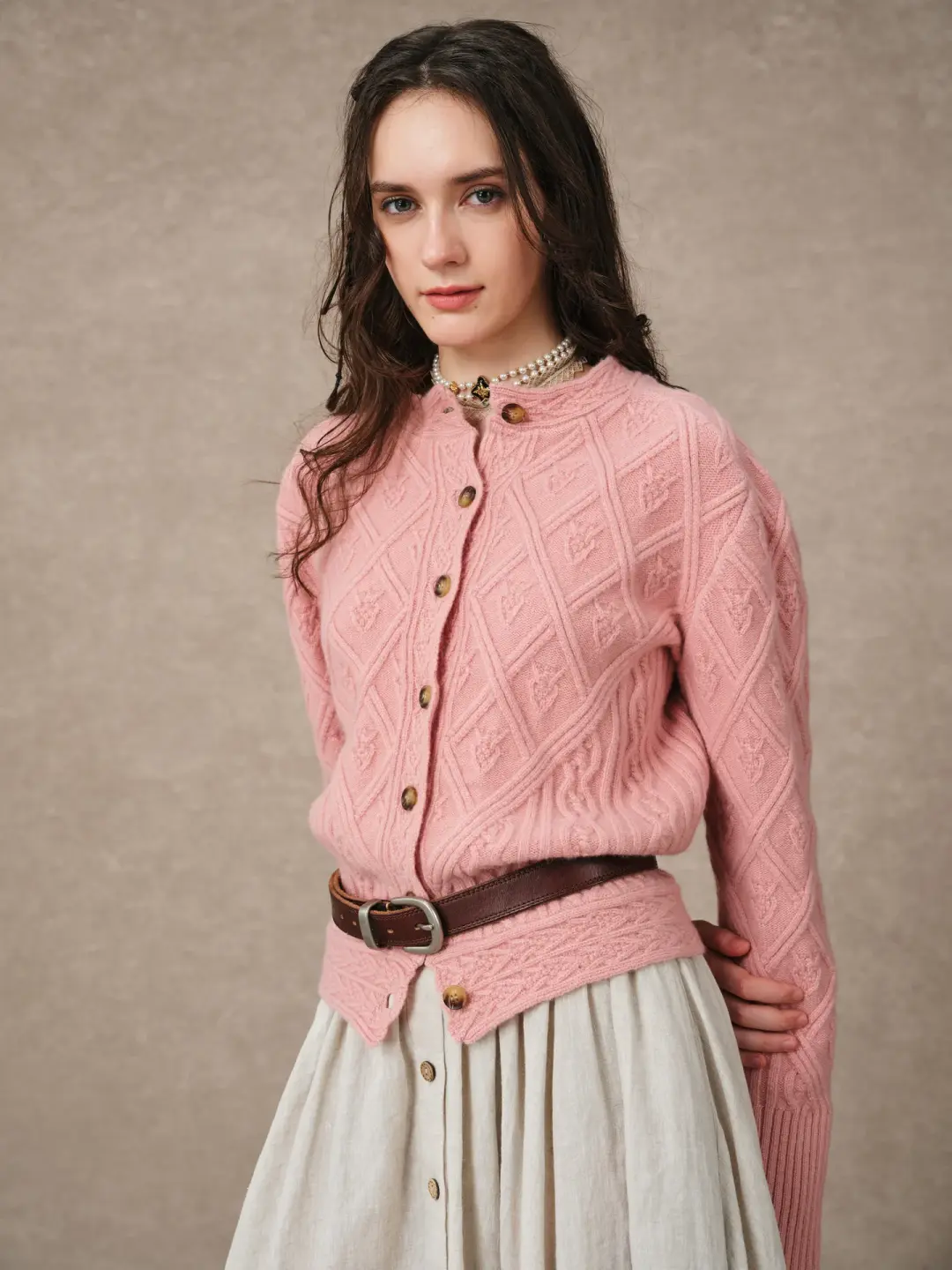Flurry 17 | 100% Wool Sculptured Knitwear Cardigan