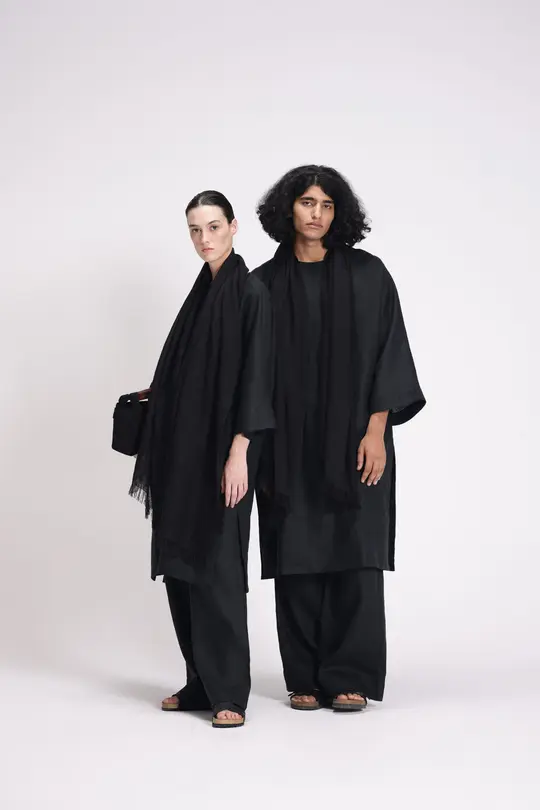 HALF SLEEVES LINEN KURTA