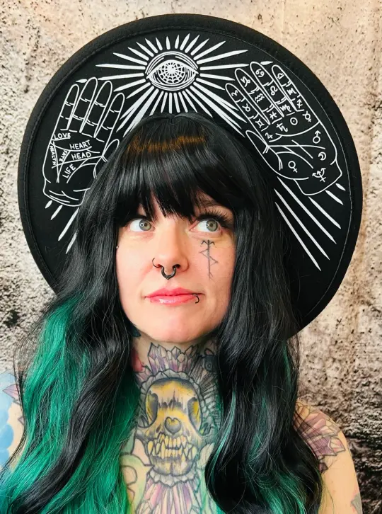 Palmistry Vegan Felt XL Wide Brim Hat