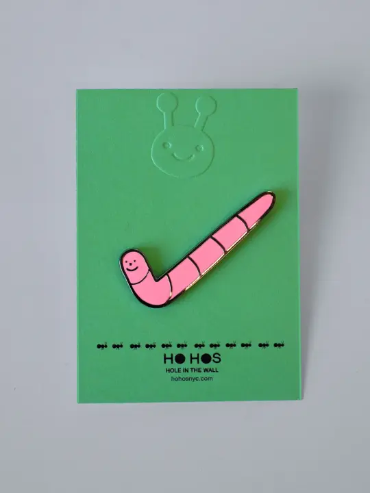 "Just Do the Worm" Enamel Pin