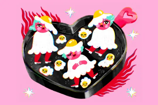 Fried Egg Pals - Postcard