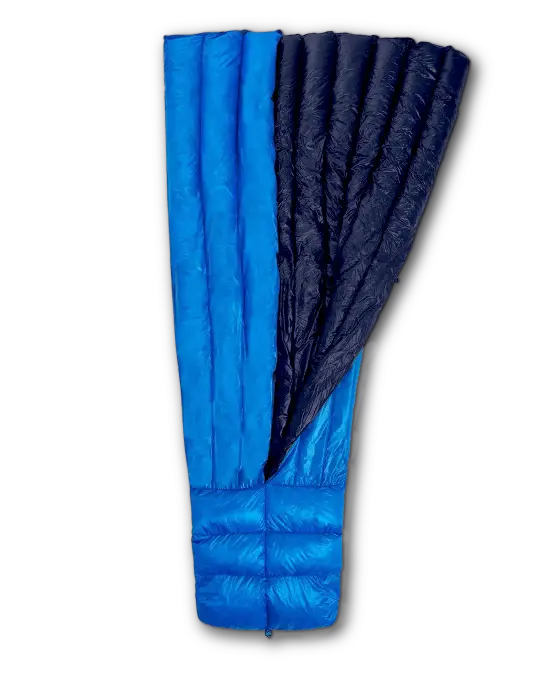 Bargain Summer Quilt / Winter Liner - 40F - Azure Shell - Standard - Long