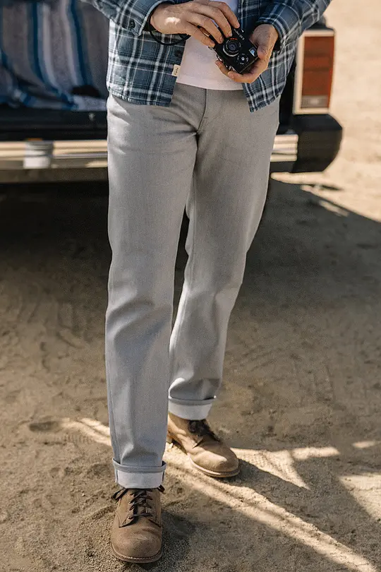 The Hammer Straight - Silver Gray Raw 14oz Selvedge