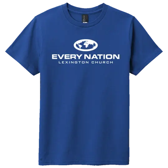 Every Nation Lex Church Logo Screen Printed DT6000Y Youth SS Tee