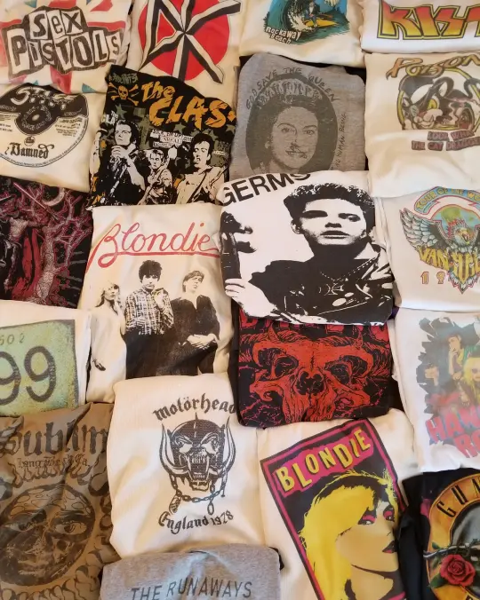 Vintage punk & metal tshirt bundle mystery gift box