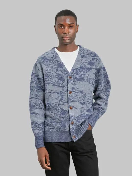 Studio D'Artisan 8184 Pig Camouflage Knit Cardigan