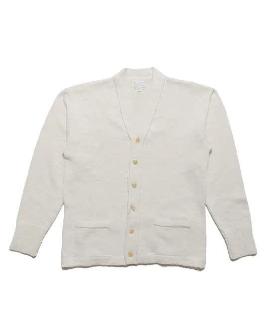 The Real McCoy's MC24016 Cotton Summer Cardigan Ecru