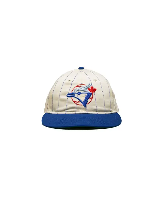 Lost & Found / MLB© - Toronto Blue Jays New Era Retro Crown Pinstripe Hat Off White/Royal
