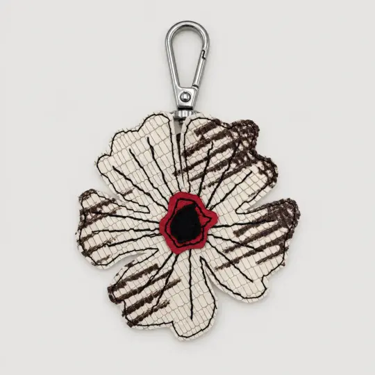 the leather poppy bag charm 24-of-70