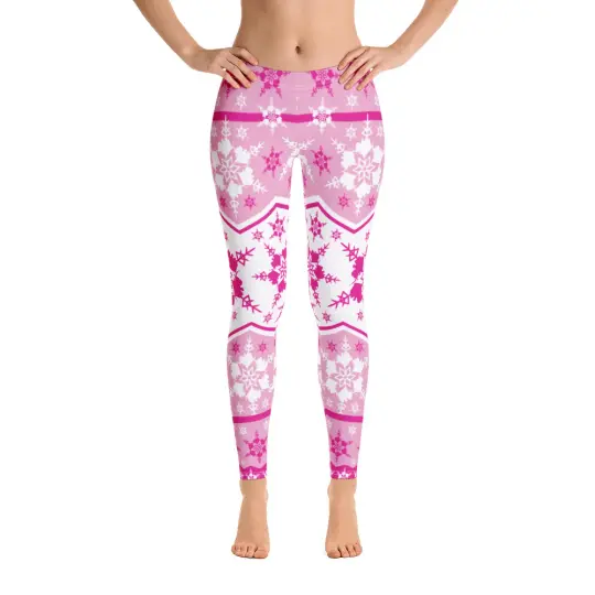 AK Snowflake Leggings - Pink