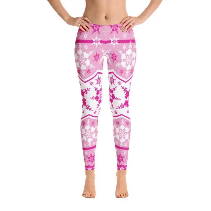 AK Snowflake Leggings - Pink
