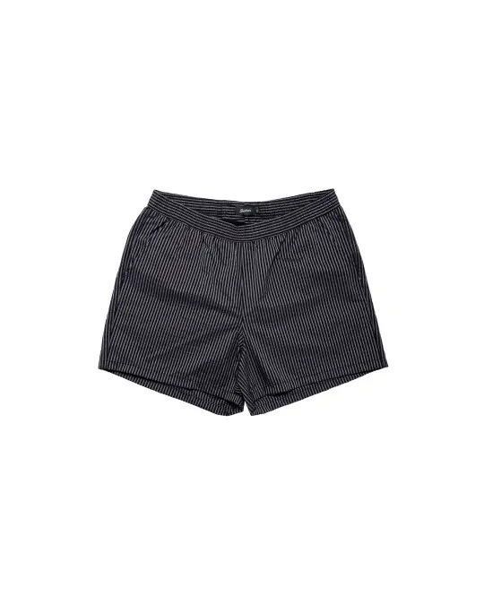 Bather Black Seersucker Modern Trunk