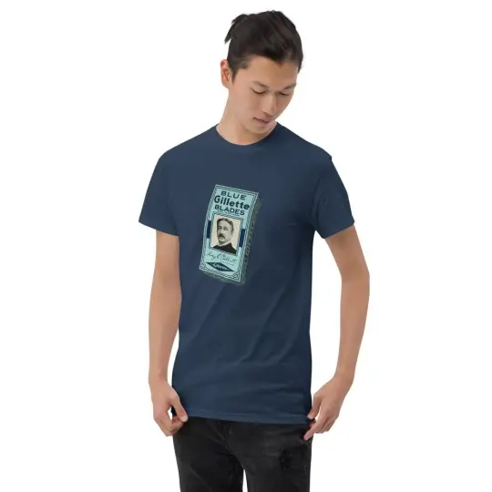 Vintage Blue Blades Short Sleeve T-Shirt | Heavier Weight & Classic Fit Tee