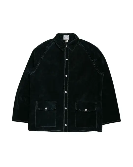 The Real McCoy's MJ23014 8HU Leather Welder Jacket Black